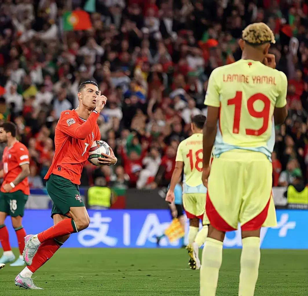 西班牙球员在葡萄牙比赛中势如破竹